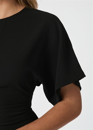 Miloine drape kjole Black Neo Noir 